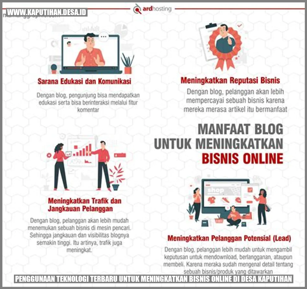 Penggunaan Teknologi Terbaru untuk Meningkatkan Bisnis Online di Desa Kaputihan